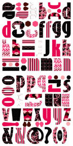 Luxe Designs - Pashmina 12x24 Alpha Die Cuts  (pack of 5)